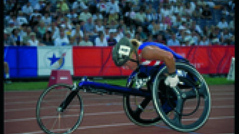 Athlete in Paralympic Games Atlanta 1996.